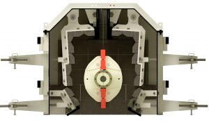 Система дробильных камер роторной дробилки мелкого дробления
